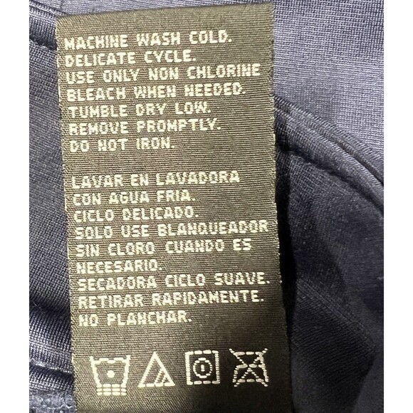 VTG Starter Jacket Athletic Track Mens XL(46/48) Navy Blue White Polyester Retro - Picture 8 of 13